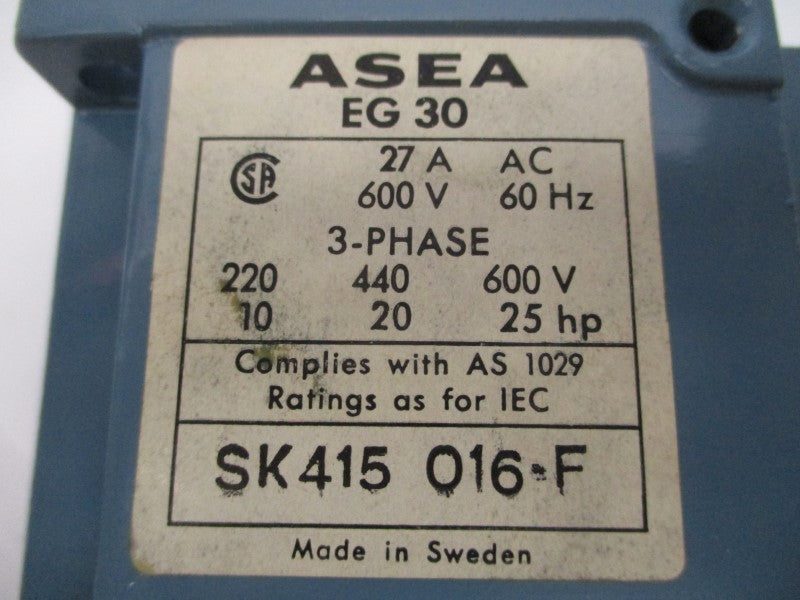 ASEA SK415016-F 110-120V 27A NSMP