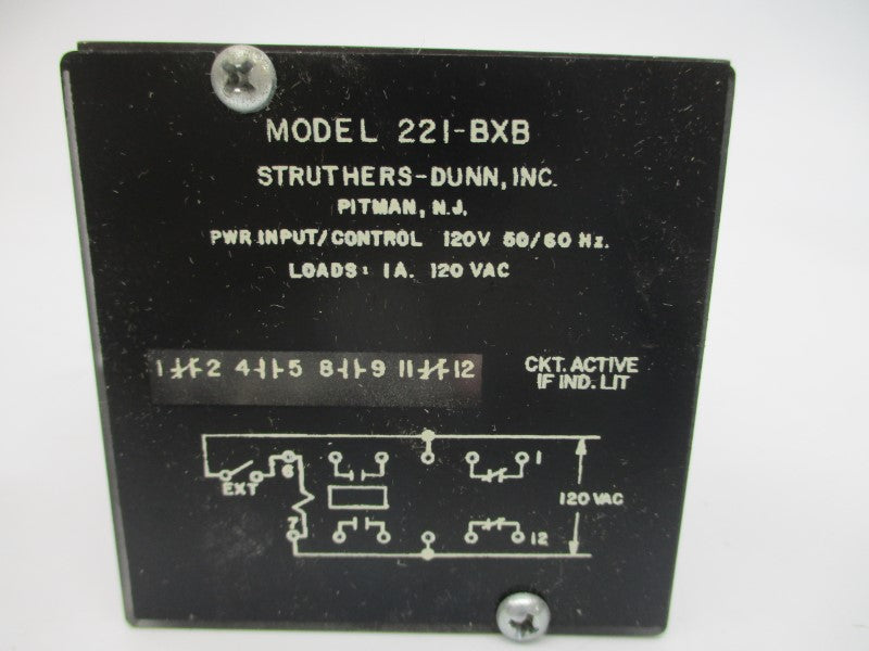 STRUTHERS-DUNN 221-BXB 120VAC 1A NSMP