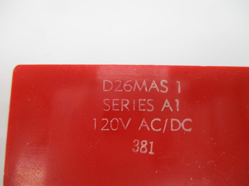 CUTLER HAMMER D26MAS1 SER. A1 120VAC/DC NSMP