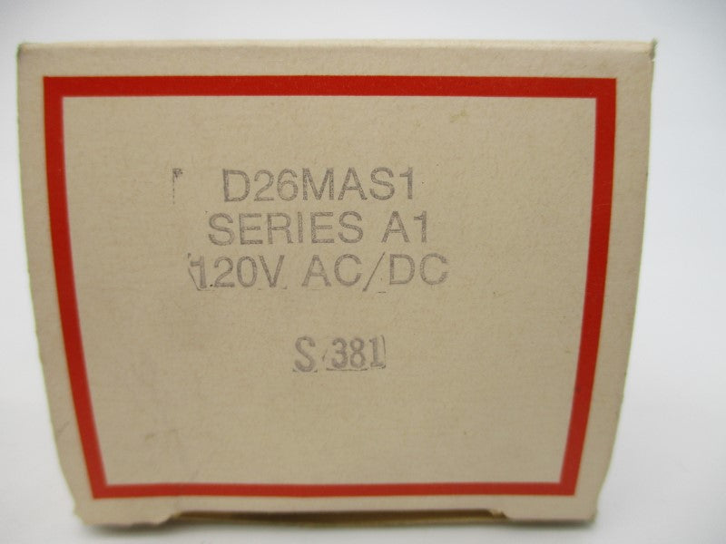 CUTLER HAMMER D26MAS1 SER. A1 120VAC/DC NSMP