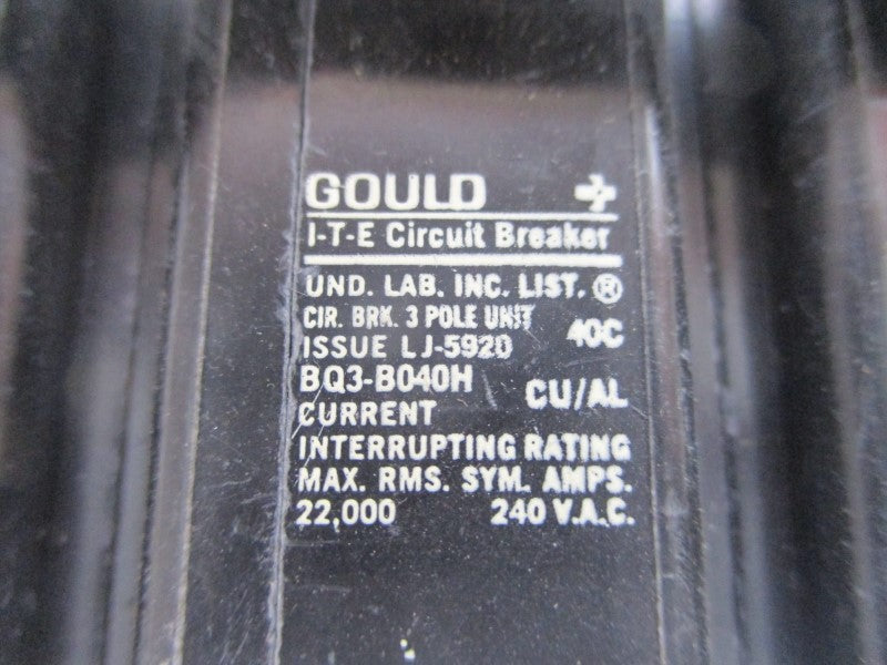 GOULD BQ3-B040H 240VAC 40A UNMP