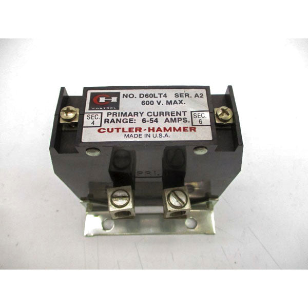 CUTLER HAMMER D60LT4 SER. A2 600V 6-54A 4-6S UNMP