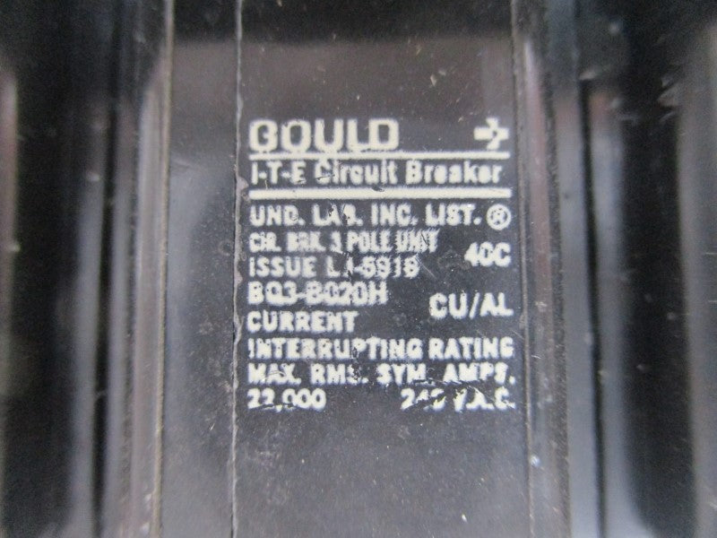 GOULD BQ3-B020H 240VAC 20A UNMP