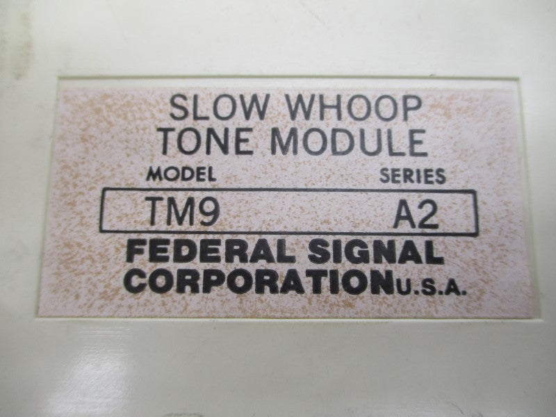FEDERAL SIGNAL TM9 SER. A2 UNMP