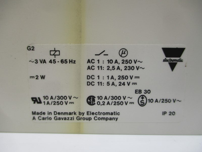 ELECTROMATIC SJ155115 115V 10A NSNP