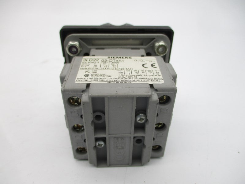 SIEMENS 3LD2203-0TK51 690VAC 32A NSNP