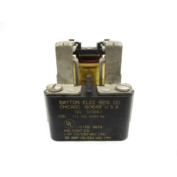 DAYTON ELECTRIC 5X847 115VAC 25A UNMP
