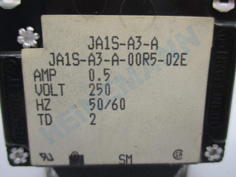 HEINEMANN JA1S-A3-A JA1S-A3-A-00R5-02E 250V 0.5A NSNP