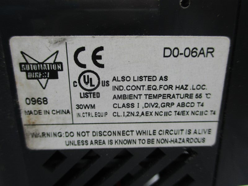 AUTOMATION DIRECT D0-06AR 100-240V 2.0A NSNP