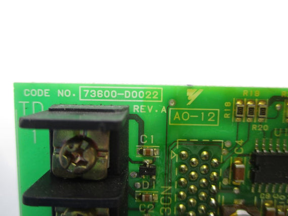 YASKAWA 73600-D0022 AO-12 REV. A UNMP