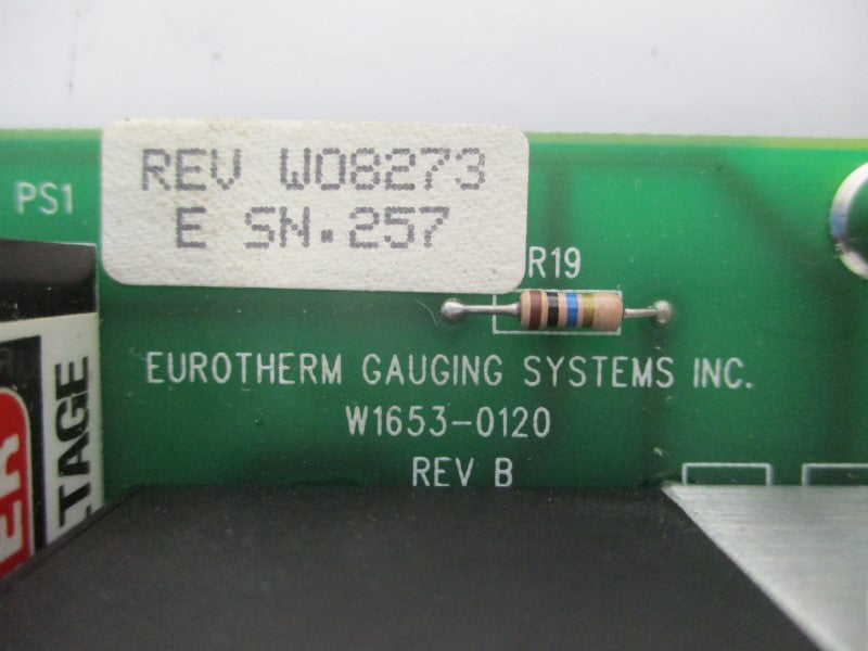 EUROTHERM GAUGING SYSTEMS W1653-0120 REV. B UNMP
