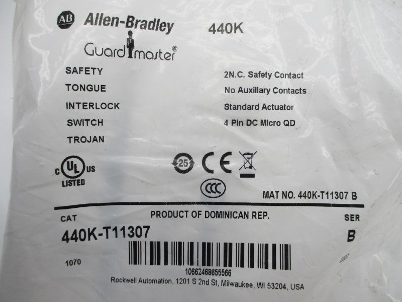 ALLEN BRADLEY 440K-T11307 SER. B 250V 4A NSMP