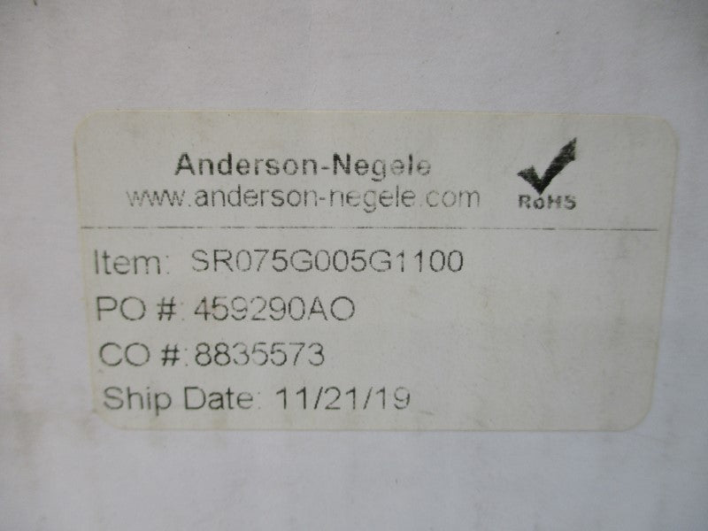 ANDERSON INSTRUMENTS SR075G005G1100 0/200PSI NSMP