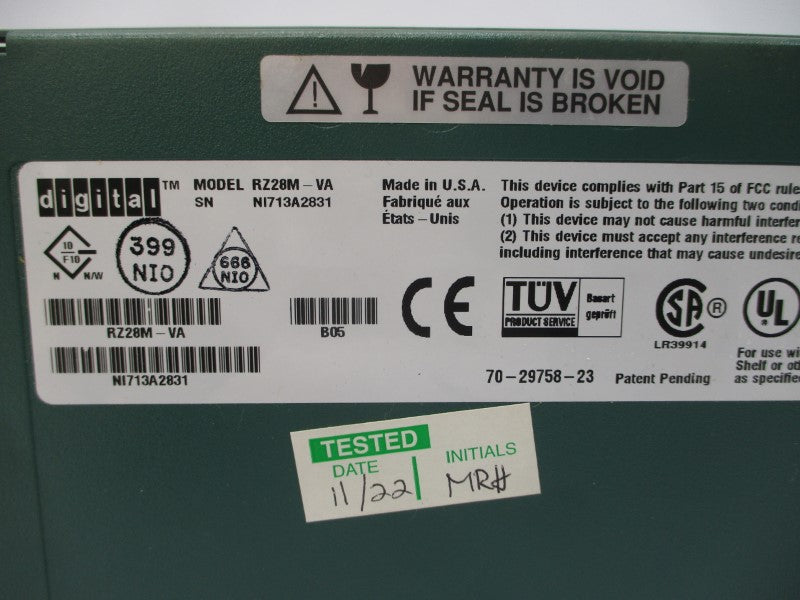 DIGITAL RZ28M-VA 2.1GB NSNP