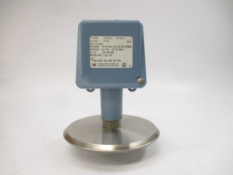 UNITED ELECTRIC CONTROLS H100532 480VAC 15A 100PSI NSMP