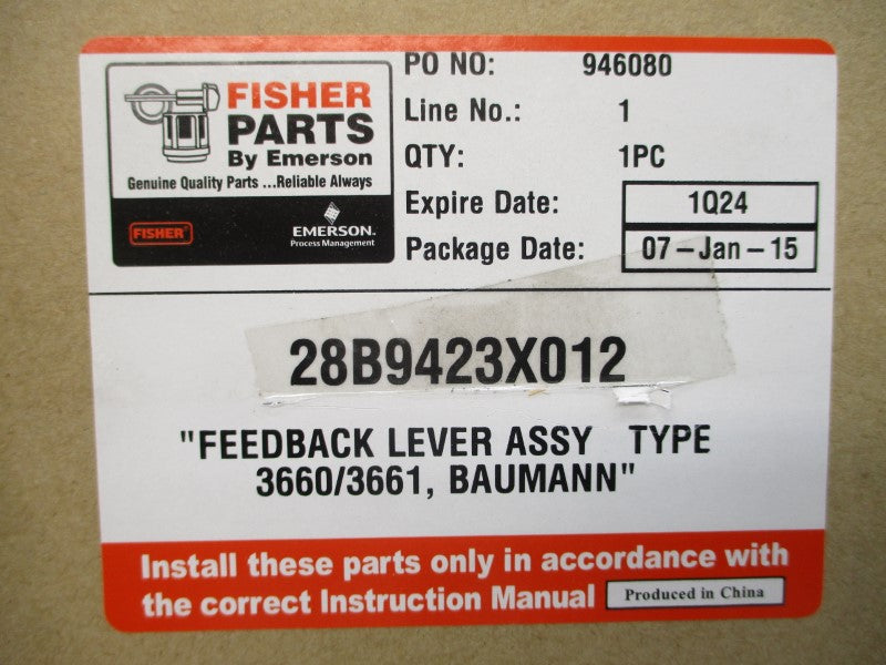 FISHER PARTS 28B9423X012 NSMP