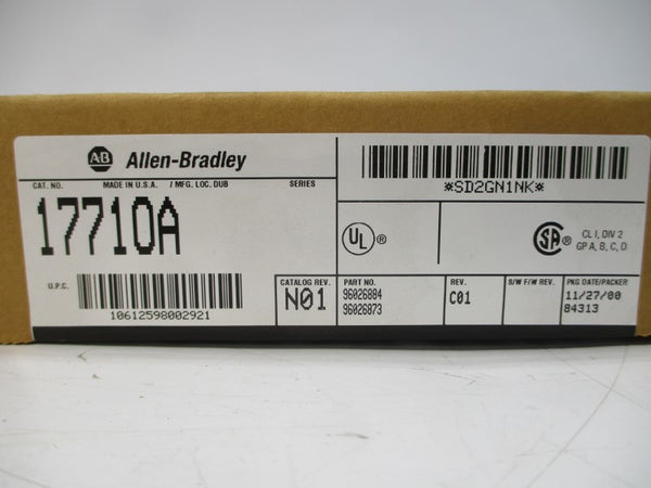 ALLEN BRADLEY 1771-OA REV. C01 DATE: 2000 NSFS