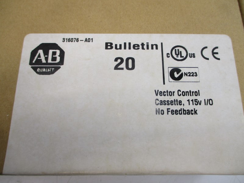 ALLEN BRADLEY 20B-VECT-D0 SER. A 115V (BR/WH) NSFS