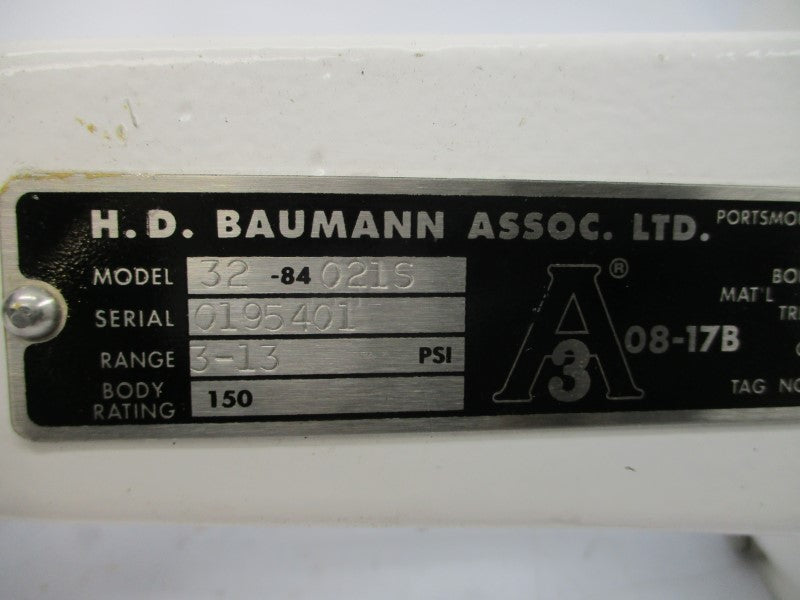 H.D. BAUMANN 32-84021S 3-13PSI NSNP