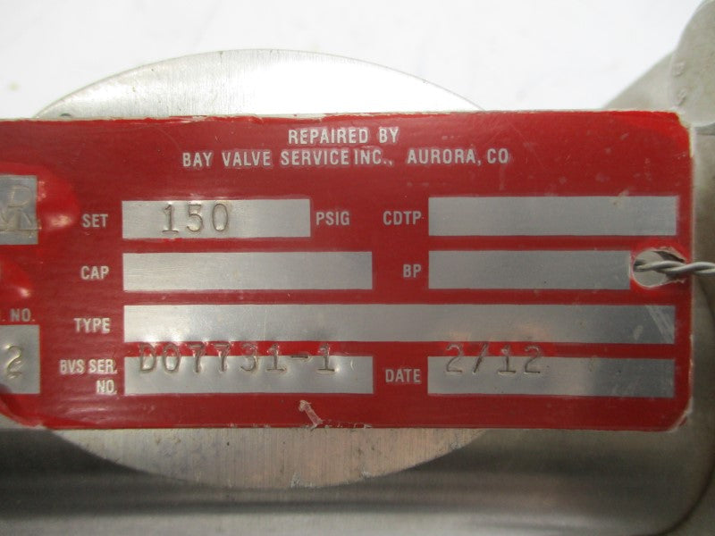 FLOW SAFE F84L-8 11-2160T-206S 150PSI 3/4" REMAN