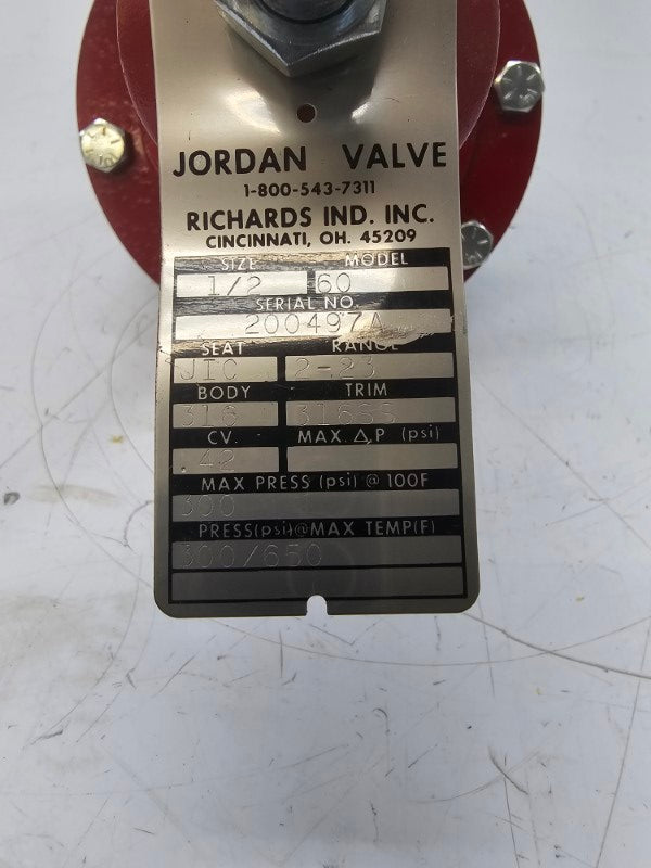 JORDAN VALVE 60 300PSI 1/2" NSNP