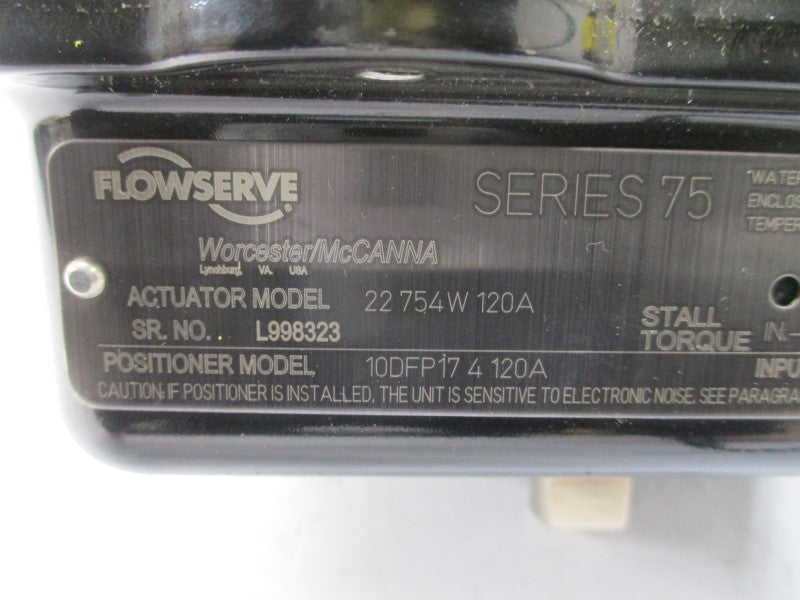FLOWSERVE 22754W120A 10DFP174120A 120V 0.7/.16A REV. 1 NSNP
