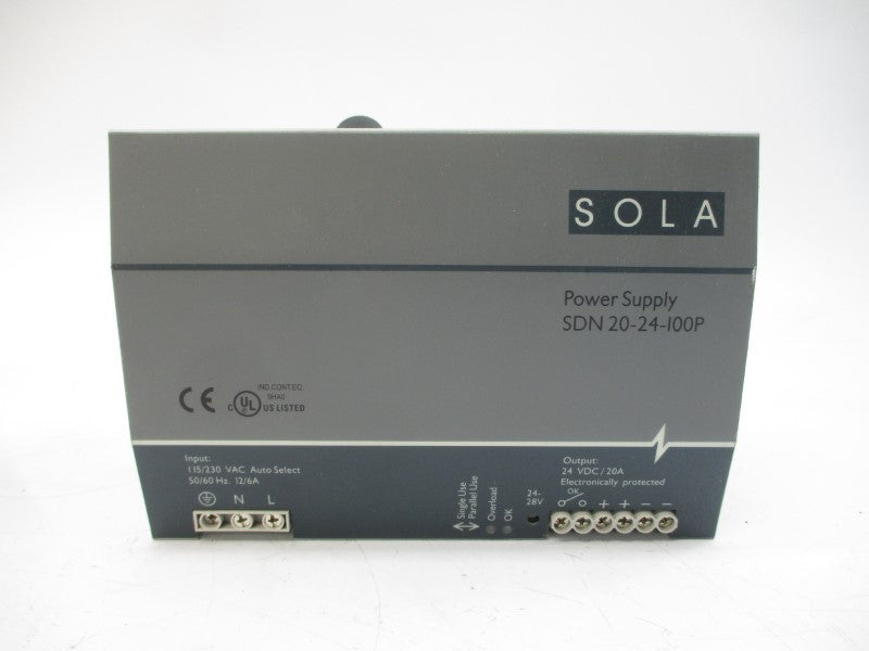 SOLA/HEVI-DUTY SDN20-24-100P 115/230VAC 12/6A NSMP
