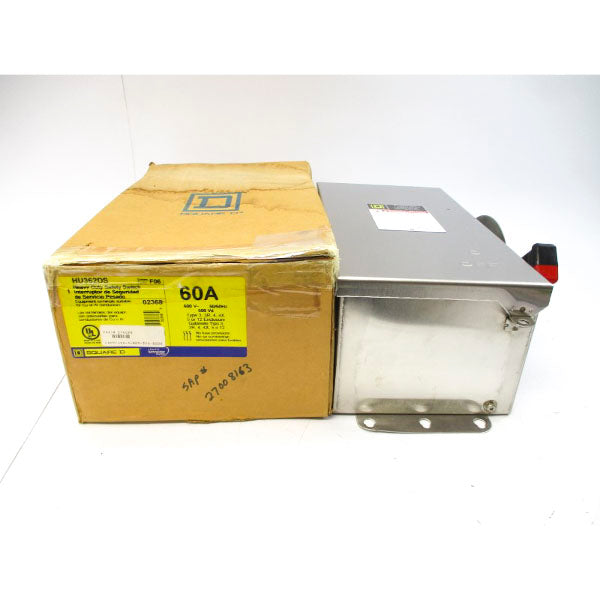 SQUARE D HU362DS SER. F06 600VAC 60A NSMP
