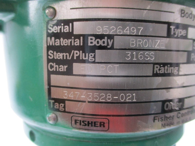 FISHER CONTROLS 513GS SIZE 20 3-9PSI 1-1/2" UNMP