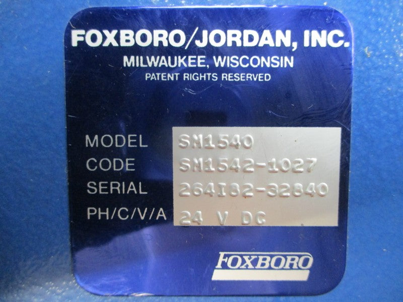 FOXBORO/JORDAN SM1540 SM1542-1027 24VDC NSNP