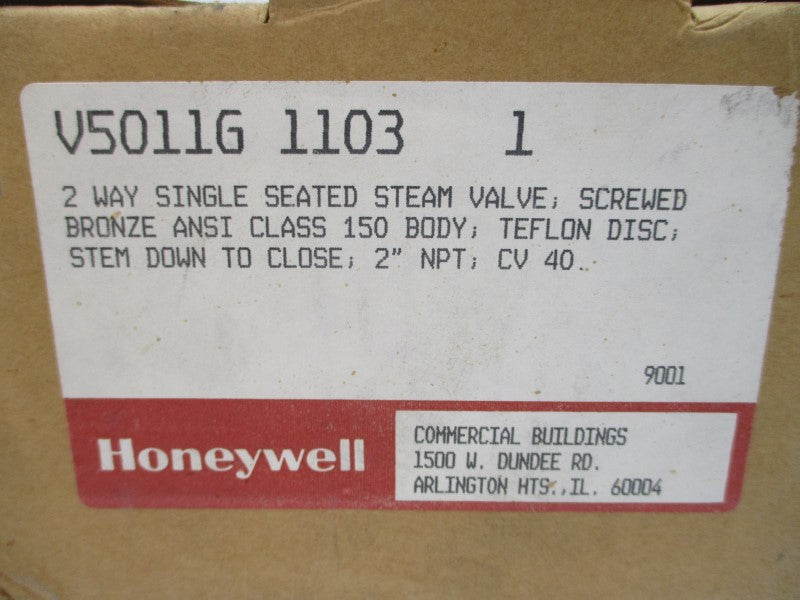 HONEYWELL V5011G1103 2" NSMP