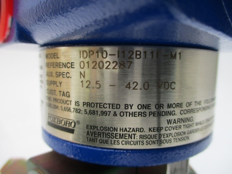FOXBORO IDP10-I12B11F-M1 01202287 12.5-42.0VDC 3626PSI NSMP