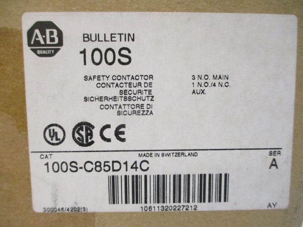 ALLEN BRADLEY 100S-C85D14C SER. A 110/120V 100A (BR/WH) NSMP
