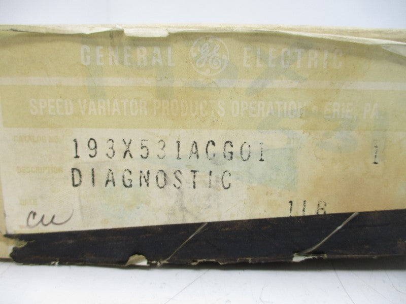 GENERAL ELECTRIC 193X531ACG01 NSMP