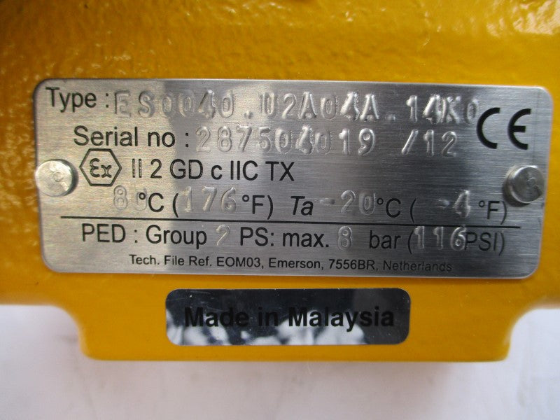 EL-O-MATIC ES0040.U2A04A.14K0 116PSI NSNP