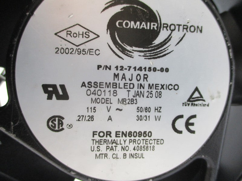 COMAIR ROTRON 12-714150-00 MR2B3 115V .27/.26A (AS PICTURED) UNMP