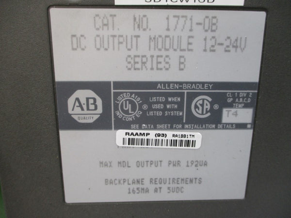 ALLEN BRADLEY 1771-OB SER. B 12-24VDC UNMP