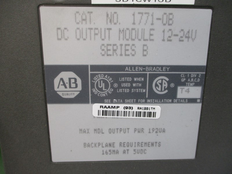 ALLEN BRADLEY 1771-OB SER. B 12-24VDC UNMP