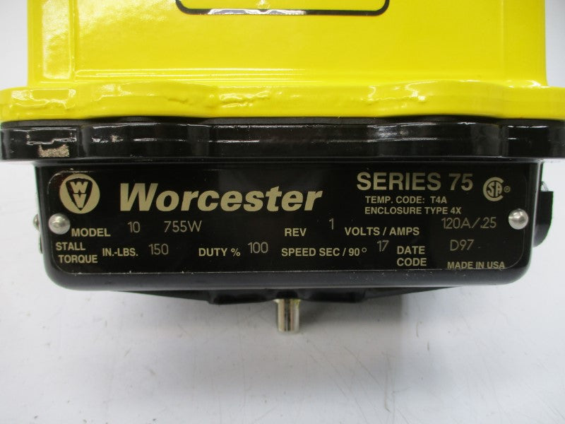 WORCESTER 10755W 10DFP174 SERIES 75 120V .25A REV. 1 NSNP