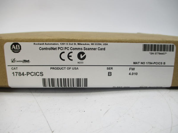 ALLEN BRADLEY 1784-PCICS SER. B F/W 4.010 DATE: 2017 NSFS