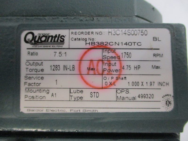 DODGE HB382CN140TC H3C14S00750 NSMP