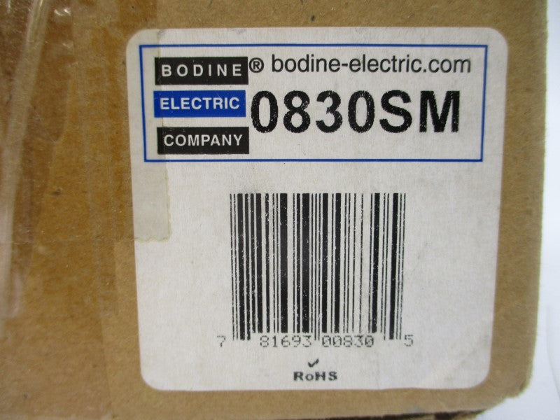 BODINE ELECTRIC 830 0830SM 115VAC 4.2A NSMP