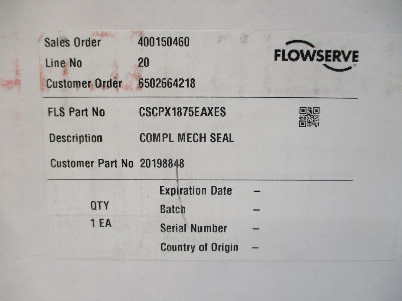 FLOWSERVE CSCPX1875EAXES NSMP