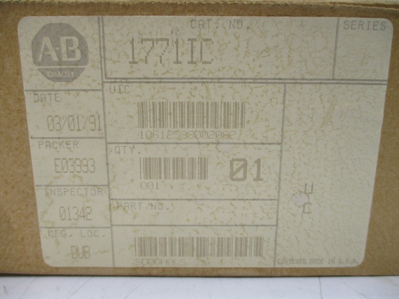ALLEN BRADLEY 1771-IC 48VDC NSMP