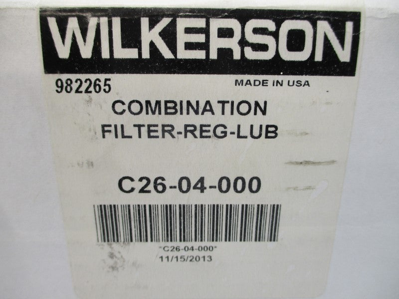 WILKERSON C26-04-000 0-125PSI NSMP
