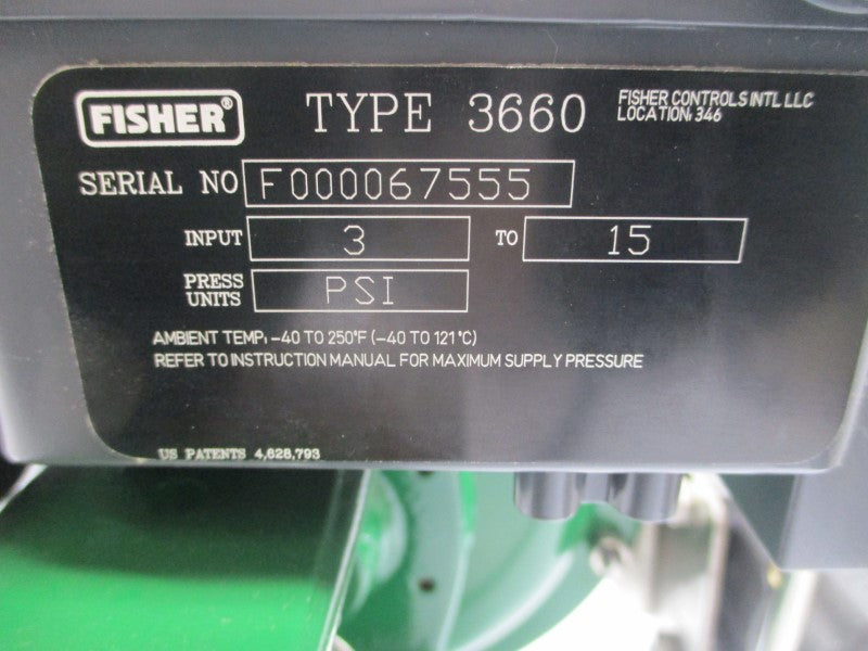 EMERSON 24588 TYPE 3660 3-15PSI 3/4" NSNP