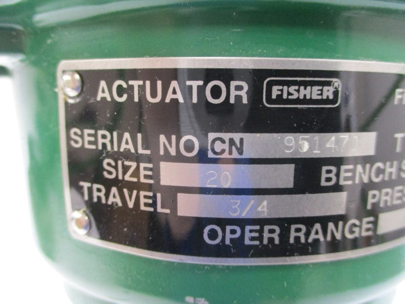 FISHER CONTROLS TYPE 513 GS SIZE 20 3-15PSI NSNP