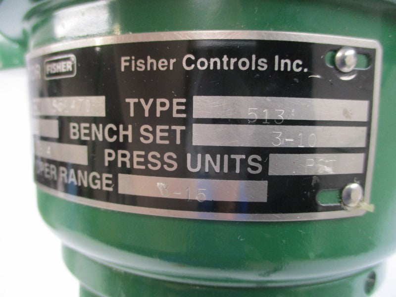 FISHER CONTROLS TYPE 513 GS SIZE 20 3-15PSI NSNP
