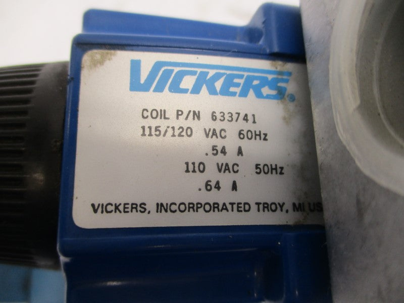 VICKERS DG5S86CMWB20 680920 110-115/120VAC .54/.64A 2250/5000PSI UNMP