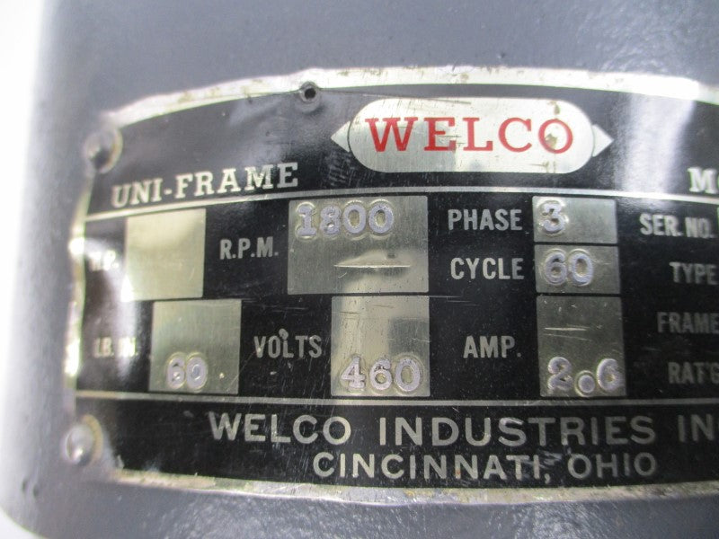 WELCO INDUSTRIES 2326 460V 2.6A REMAN
